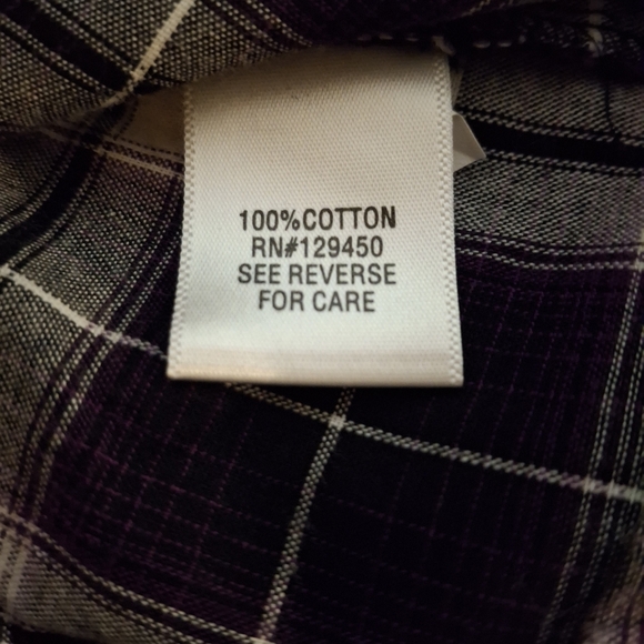 Apt. 9 Womn's Purple and White Plaid Button Down Mini Dress - Picture 7 of 9